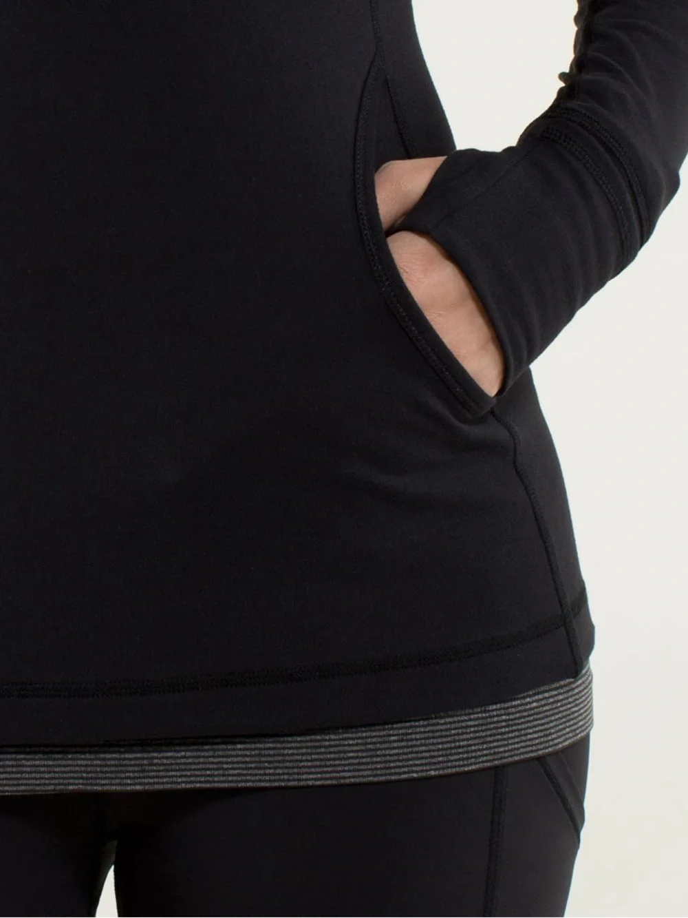 Lululemon Star Runner Long-Sleeve Black Half-Zip Athletic Top